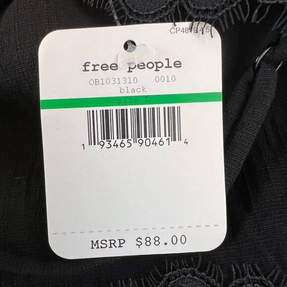 FREE PEOPLE Premonitions BodyCon Dress in Black Size Large - Picture 14 of 14